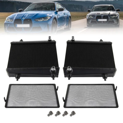 Upgrade Auxiliary Radiator Kit For BMW G8X G80 M3 G82 M4 & G87 M2 S58 Black - Image 1 of 4