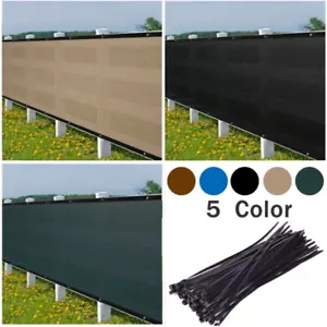 50 Fuß lang Sichtschutz Zaun Sichtschutz Windschutz Garten Schwerlast Netz Schatten Abdeckung - Bild 1 von 17