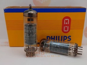 2x Philips Miniwatt EL84 6BQ5 O-getter - Heerlen, NL 1963 - NOS+ - Picture 1 of 10