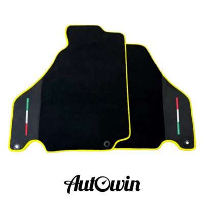 Alfombrillas negras marca AutoWin para Ferrari 360 Spider con cuero Alcantara Foto 1 de 4