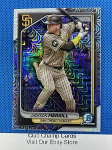 2024 #27 Jackson Merrill Bowman Chrome Mega Mojo Padres RC - Bild 1 von 2