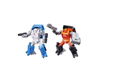 Takara Tomy Hasbo Transformers Autobot Puffer & Road Ranger Golden Disk MIB - Image 1 of 4