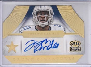 JOSEPH RANDLE 2014 Crown Royale Signatures Gold Holofoil #35  CSJO 3/10 Cowboys - Picture 1 of 2