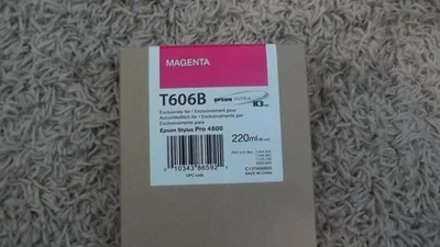 Cartucho de toner magenta genuíno Epson T606B original do fabricante - Imagem 1 de 3