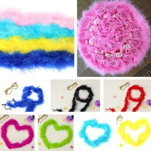 5X2M Feather Boa Strip Fluffy Craft Costume Hen Night Dressup WeddingParty Fancy - Picture 1 of 12