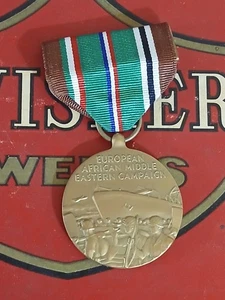 Military Medal-US European African Middle Eastern Compaign 1941-1945 Ribbon Vtg - Picture 1 of 2