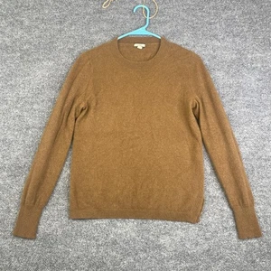 J Crew Pullover Damen mittelbraun schmal Kaschmir Rundhals Pullover K1313 - Bild 1 von 10