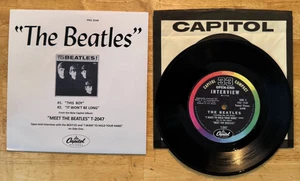 The Beatles 1964 'BEATLES MEET THE BEATLES OPEN END INTERVIEW' EP WITH SLEEVE - Picture 1 of 2
