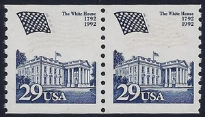 2609 Scarce Variety Red Color 99% Omitted Error / EFO Pair Mint NH - Picture 1 of 1