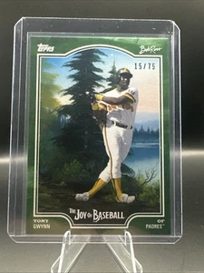 2025 Topps Bob Ross Joy of Baseball Tony Gwynn Sap Green #15/75 Padres - Picture 1 of 2