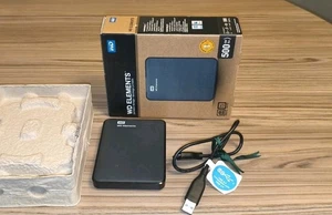WD Elements External Hard Drive – 500GB Portable USB 3.0 - Picture 1 of 8
