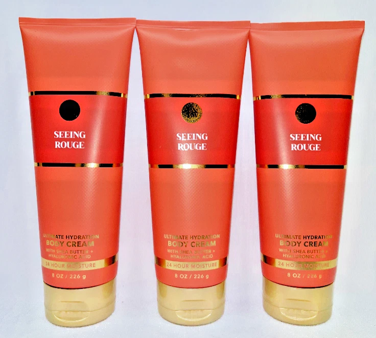 3 Seeing Rouge Bath & Body Works Body Cream 8 oz - Image 1 of 1