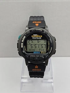 1994 Timex Ironman 100 Lap 70381 Vintage Digital Watch New Battery Indiglo - Picture 1 of 11