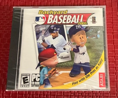 Backyard Baseball 2005 (PC, CD-ROM) MLB Alex Rodriguez Atari -  NEW / Sealed - Image 1 of 3