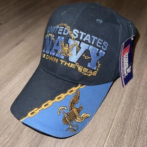 U.S. Navy Insignia Hat / USN "We Own the Seas" Embroidered Cap NWT NEW - Picture 1 of 6