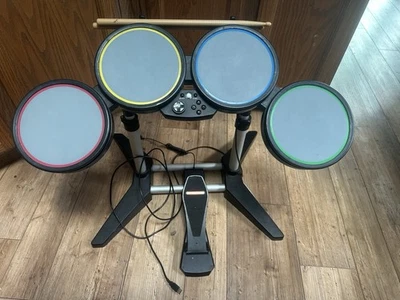 Rockband Wired PlayStation Drum Set 822148 Ps2 W/ Stand, Pedal, & Sticks - Image 1 of 4