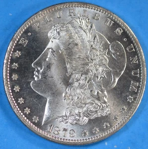 1879-S Morgan Silver Dollar $1 Choice/Gem BU+++ Awesome Coin #4 - Picture 1 of 4