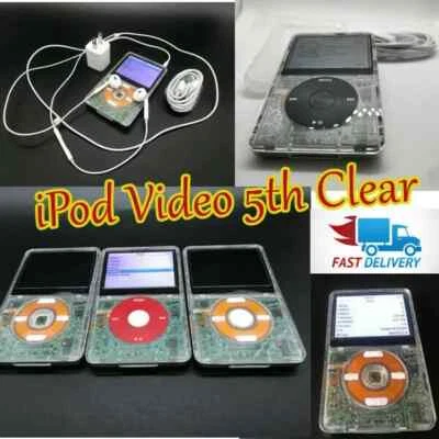 New Apple iPod Video 5th Gen 128GB 256GB 512GB 1TB 2TB Wolfson DAC SD Card SSD - Image 1 of 4