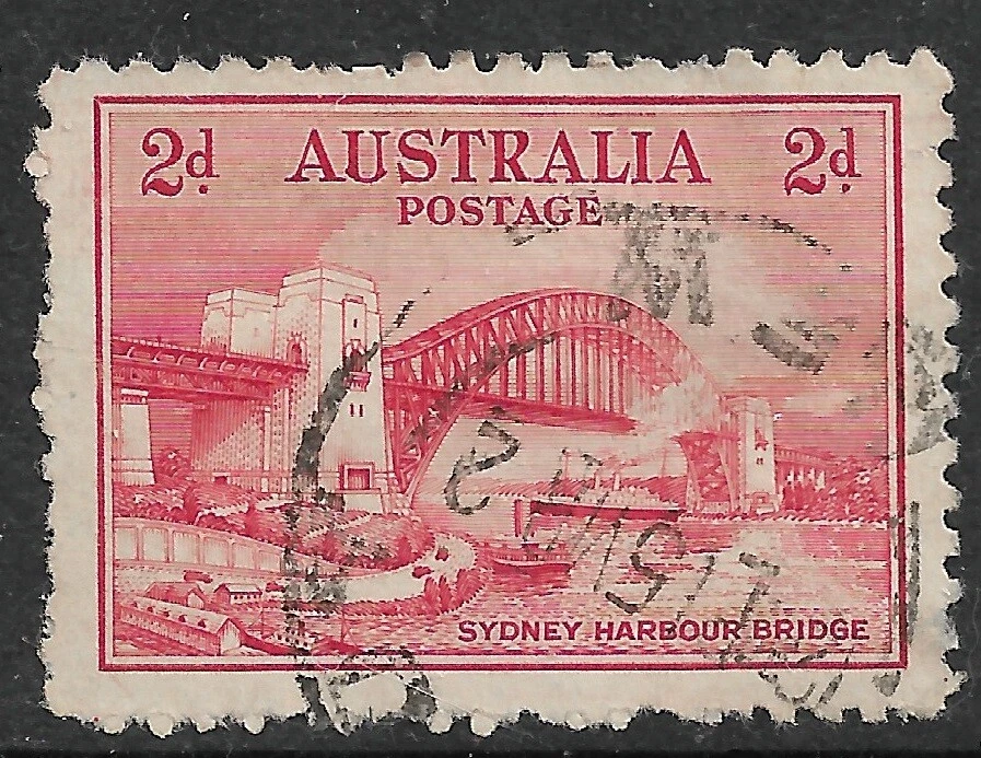 Australia Stamp -Scott  #130- 2p- Used/VLH-NG- 1932 - Image 1 of 1