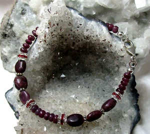 echter RUBIN Edelstein-Armband ca. 19cm HANDARBEIT Nr.1 - Bild 1 von 2