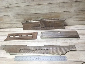 1942 -46 Chevy Special Deluxe Dash Chrome 4 PCS RARE 2 YRS ONLY OEM - Picture 1 of 19