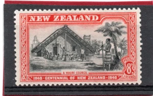 Nueva Zelanda GV1 1940 Centenario 8d negro y rojo sg 623 VLH. Como Nuevo - Imagen 1 de 2