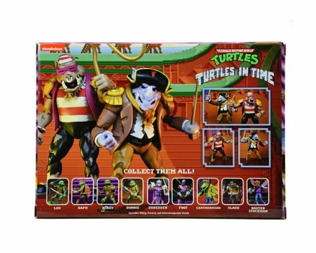 NECA Teenage Mutant Ninja Turtles Pirate Rocksteady & Bebop 2-pack Action Figure