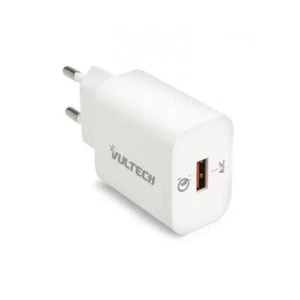 VULTECH CC-118QCLWH - ALIMENTATORE USB 3.0 QUICKCHARGE 18W - BIANCO - Foto 1 di 1