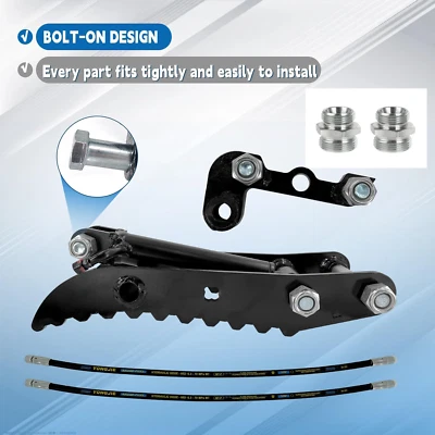 Accesorio para mini excavadora tres orificios clip hidráulico pulgar para excavadora pequeña Foto 1 de 4