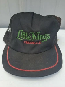Cappello camionista birra Little Kings Cream Ale vintage berretto snapback USA - Foto 1 di 9