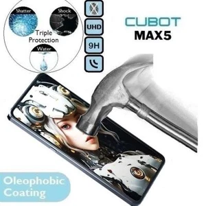 Protector de pantalla de vidrio templado 9H 100 % genuino (Max5 Max V) para Cubot Max 5 - Imagen 1 de 2