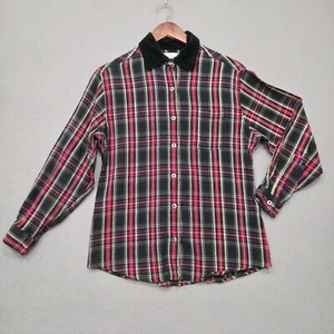 Vinatge Riders Womens Multicolor Long Sleeve Metal Button Shirt Size M - Picture 1 of 7