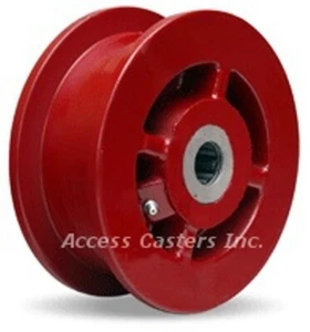 6HDFL62W 6" X 2" Forged Steel Flanged Wheel, 2500 lbs Capacity, Roller Bearings - Picture 1 of 1