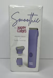 HAPPY CURVES Smoothie Bikini Trimmer Electric Razor for Women Waterproof Purple - Picture 1 of 2