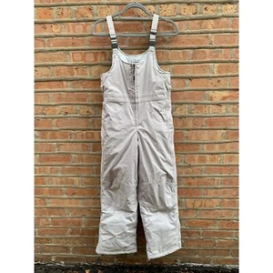L.L. Bean Gray Cold Buster Snow Bib Overalls 12 Unisex Adjustable Ski - Picture 1 of 6