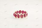 Birthday Gift For Her Natural Ruby Gemstone Band Ring Size 7 10k Yellow Gold