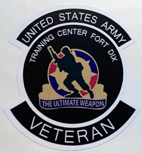 US Army Training Center Fort Dix Veteran Sticker Waterproof D958 - Picture 1 of 1