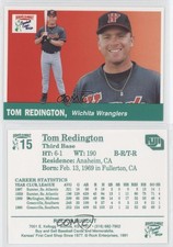 1991 Rock's Dugout Wichita Wranglers Tom Redington #15