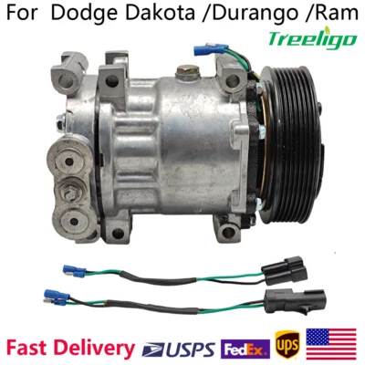 Compresor de aire acondicionado 1999-2001 para Dodge Dakota Ram 1500 2500 3500 con embrague CO 4785C Foto 1 de 4