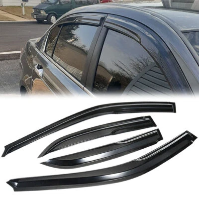 Para Honda Accord 1998-2002 sedán estilo Mugen visera de ventana protectores de lluvia deflector Foto 1 de 4