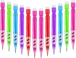 ® 12 Pcs Mini Mechanical Pencils 0.7 Mm Automatic Pencils with Erasers Small Pen - Picture 1 of 12
