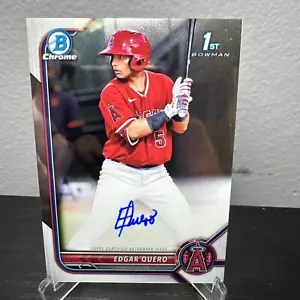 Edgar Quero 2022 Bowman Chrome Prospect Auto #CPA-EQ (RC) White Sox - Picture 1 of 3
