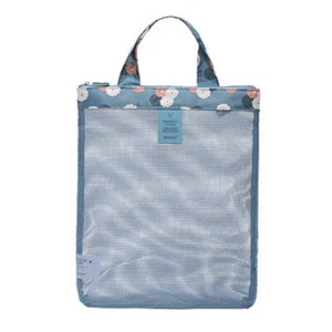Outdoor Sport Bag Summer Swimming Beach Mesh Sundries Wash Handbag (Blue) AU - Picture 1 of 11