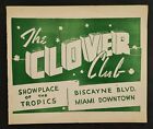vintage THE CLOVER CLUB miami fl GROUP PHOTOGRAPH souvenir folder group #2