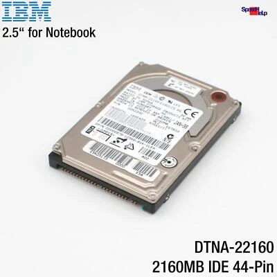IBM DTNA-22160 2.1GB 2160MB 2.5" ZOLL NOTEBOOK HDD FESTPLATTE HARD DISK 00K0392 - Bild 1 von 3