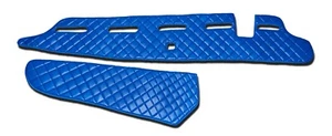 COPERCHIO CRUSCOTTO ECO PELLE RHD BLU PANNELLO TAPPETINO PER CAMION VOLVO FH5 2020+ SENSORE - Foto 1 di 2