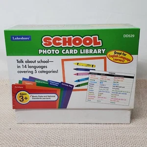 Lakeshore School Photo Card Library Great For English Learners DD529 NEW - Picture 1 of 5