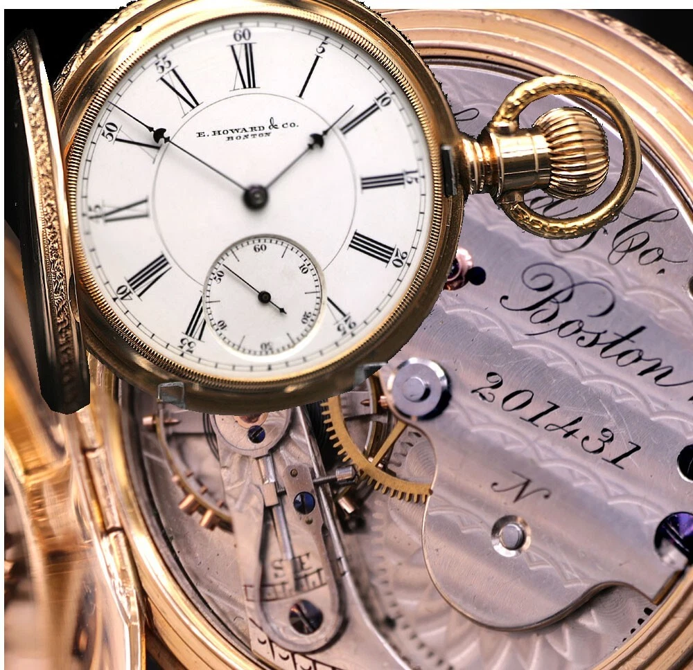 E. Howard Watch Co Pocket Watch Pocket Watches with Vintage 18