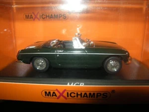 1:43 Maxichamps MGB 1962 verde/verde in IMBALLO ORIGINALE - Foto 1 di 1