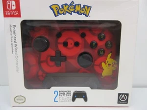 Controlador Nintendo Switch con cable Pokemon Pikachu rojo mejorado 10 pies USB nuevo sellado - Imagen 1 de 17